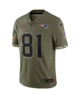 Nike Men's Randy Moss Olive New England Patriots 2022 Salute To Service  Retired Player Limited Jersey