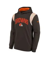 Men's Nike Brown Cleveland Browns Performance Sideline Lockup Full