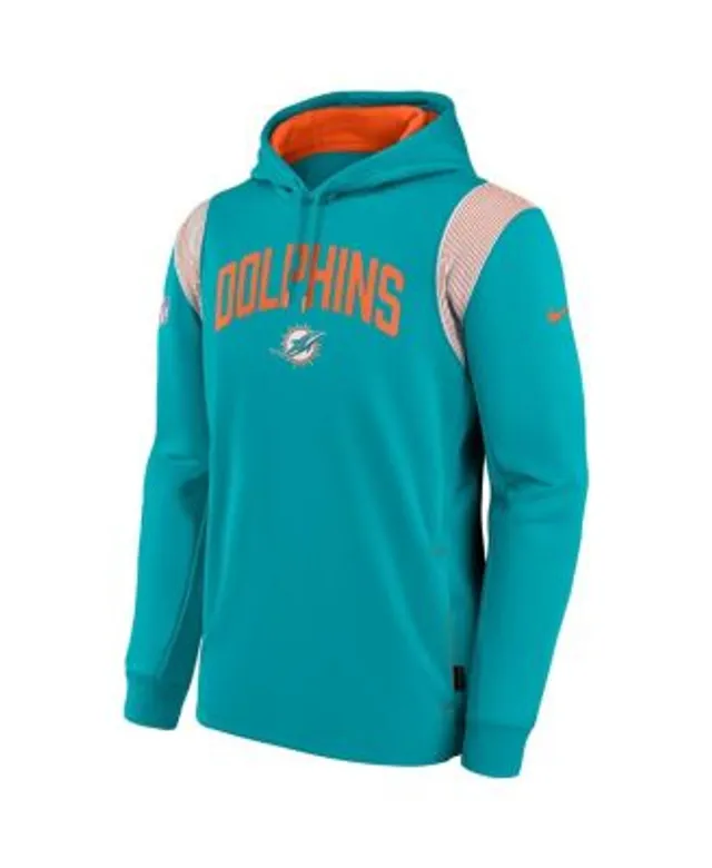 Men's Nike Aqua Miami Dolphins Performance Sideline Lockup Full