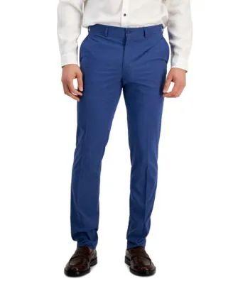 Men's Slim-Fit Plaid Suit Pants, Created for Macy's