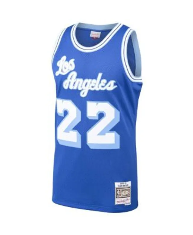 Men's Jerry West Los Angeles Lakers Mitchell & Ness 1971-72 Hardwood Classics Swingman Player Jersey - Purple