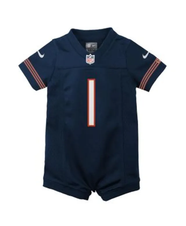 Home, Nike Boys and Girls Newborn Infant Nike Justin Fields Navy Chicago  Bears Game Romper Jersey