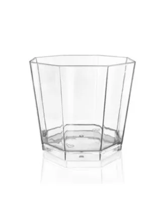 Smarty Had A Party 9 oz. Clear with Metallic Gold Rim Round Disposable Plastic Cups (240 Cups)