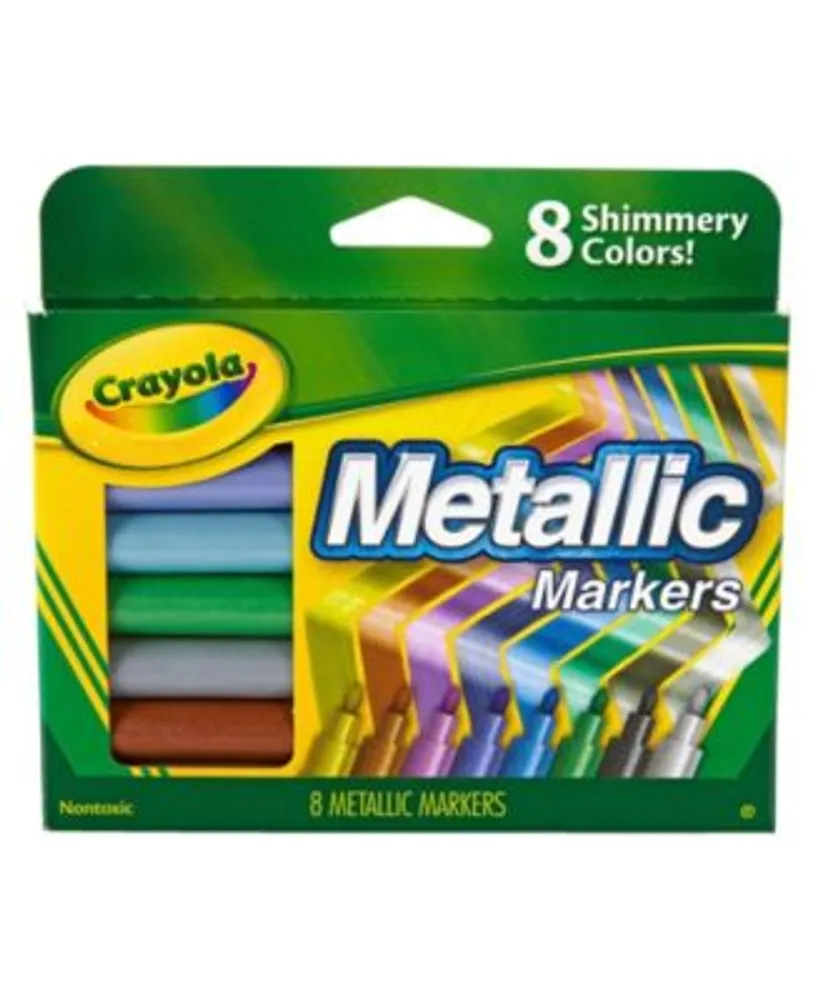 Crayola Fabric Markers, Assorted Bright Colors, 8/Box