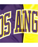 Men's Starter Purple/Teal Charlotte Hornets Fast Break Satin Full-Snap Jacket Size: Large