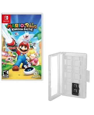 Mario Rabbids: Kingdom Battle Game with Game Caddy for Switch