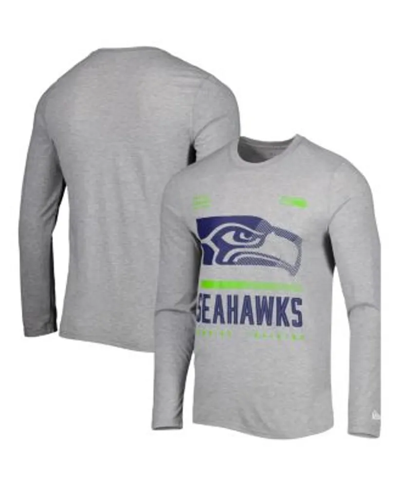 New Era Men's Heathered Gray Seattle Seahawks Combine Authentic Red Zone Long  Sleeve T-shirt