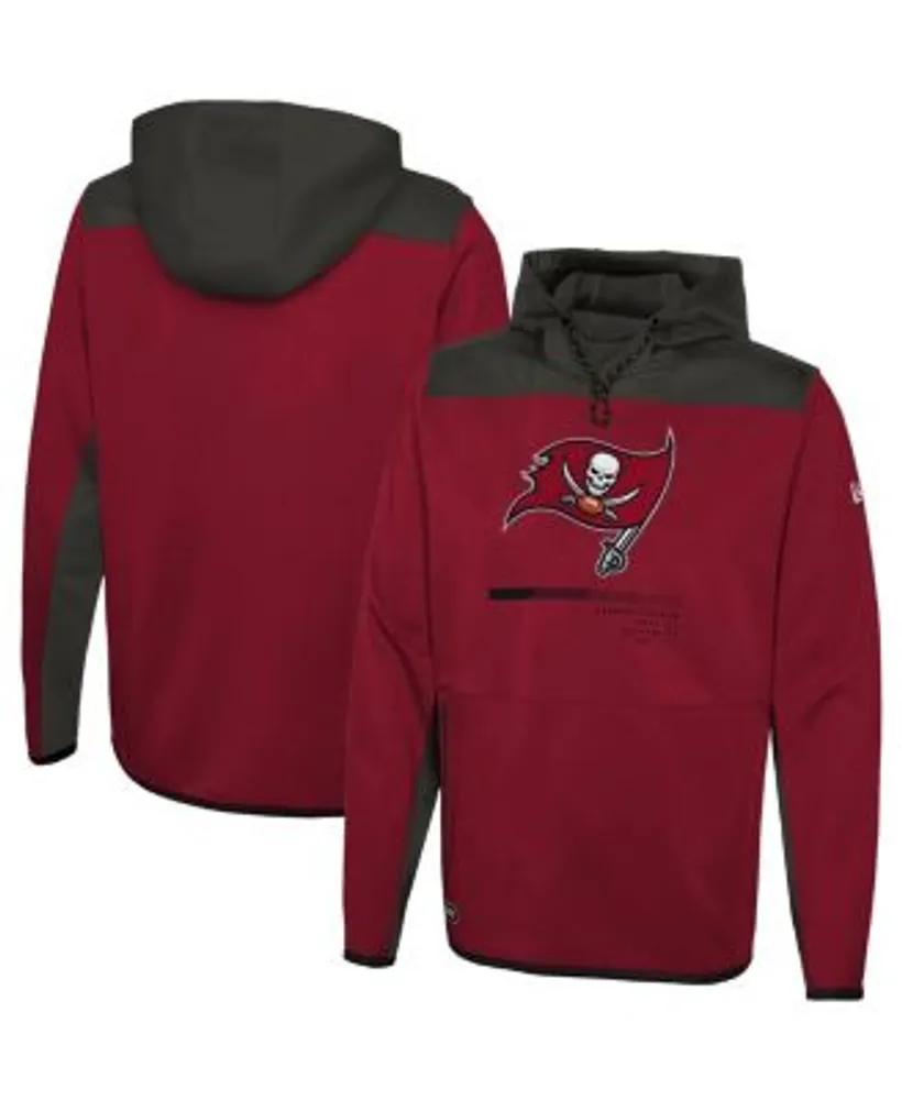 New Era Men's Red Tampa Bay Buccaneers Combine Authentic Hard Hitter  Pullover Hoodie