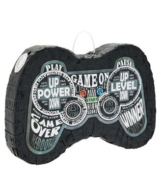 Small Video Game Controller Pinata for Birthday Gamer Party Decorations, 16.5 x 11 x 3 Inches