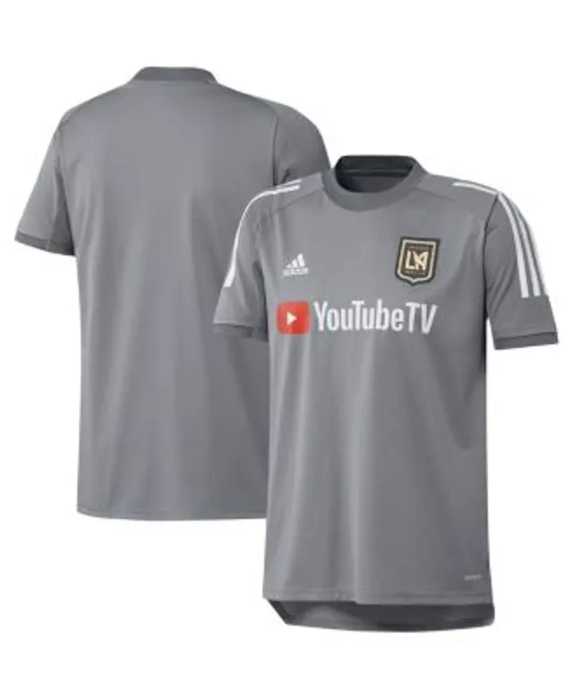 Adidas Men's Gray LAFC 2023 On-Field AEROREADY Quarter-Zip Training Top