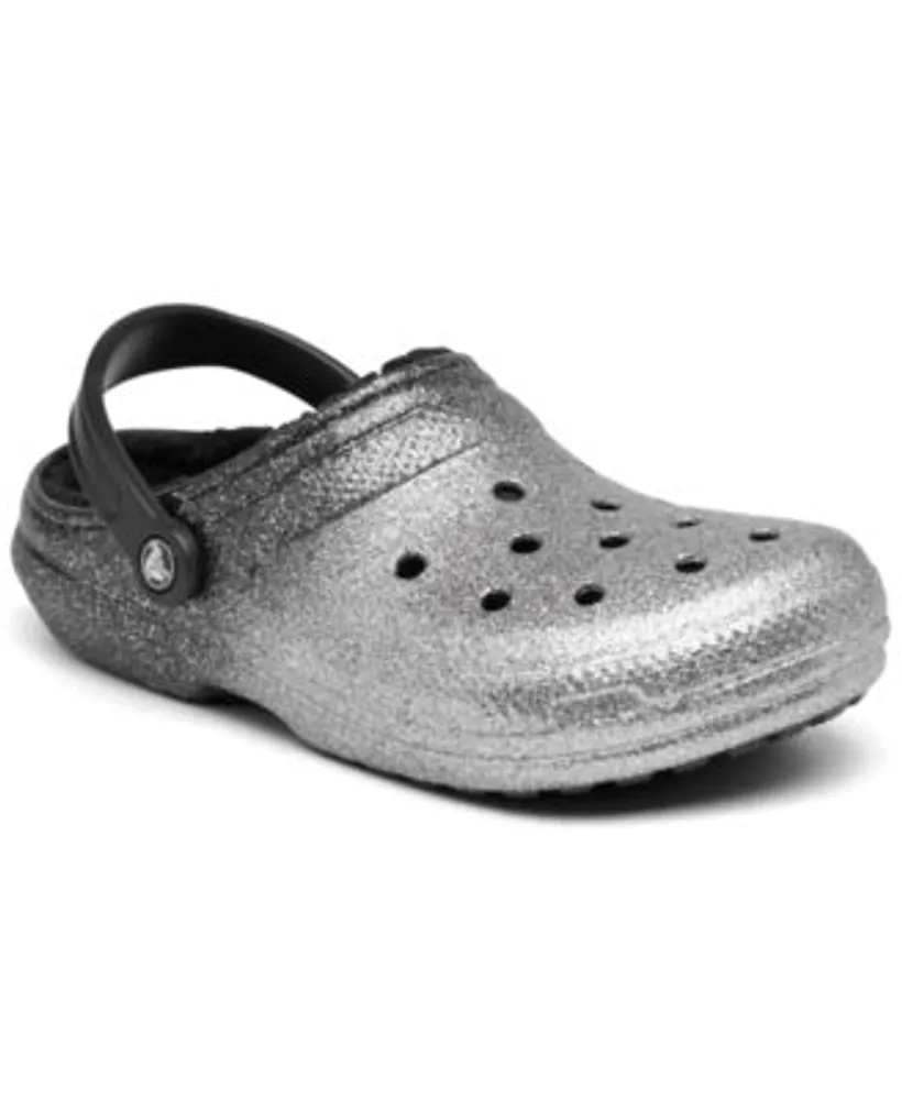 Crocs Men's and Women's Classic Glitter Lined Clogs from Finish Line |  Connecticut Post Mall