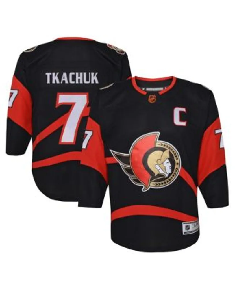 Outerstuff Youth Boys Brady Tkachuk Black Ottawa Senators Special Edition  2.0 Premier Player Jersey