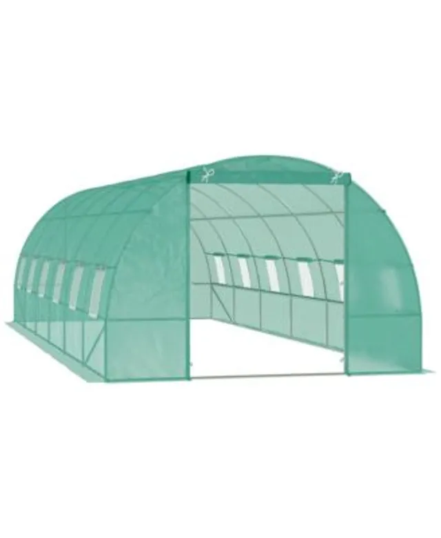 Outsunny 5'x5'x6' Greenhouse / Garden Walk-In 8 Shelves Plant Flower  Portable Walk In Greenhouse
