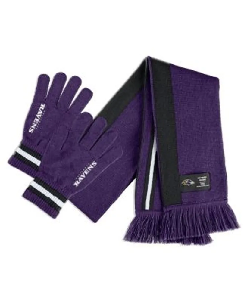 WEAR by Erin Andrews Women's Baltimore Ravens Scarf and Glove Set