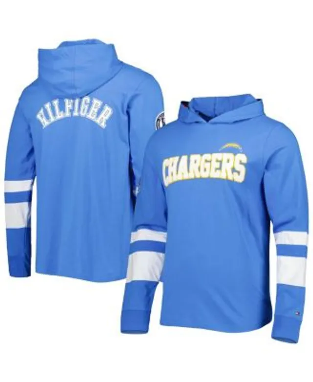 Los Angeles Chargers New Era Long Sleeve Hoodie T-Shirt - Powder Blue