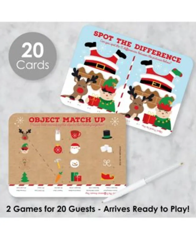 Big Dot of Happiness Jolly Santa Claus - 4 Christmas Party Games - 10 Cards  Each - Gamerific Bundle