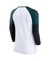 Youth Philadelphia Eagles Midnight Green Color Block Raglan