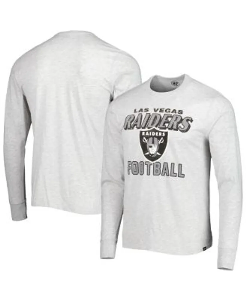 Men's '47 Heathered Gray Jacksonville Jaguars Dozer Franklin Long Sleeve T- Shirt