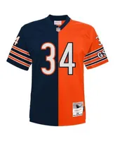 mens nfl Chicago Bears #34 Walter Payton blue (team hoodie) jersey