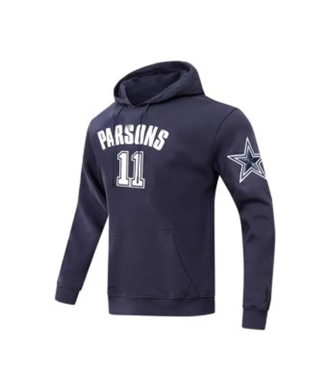 Men's Fanatics Branded Dak Prescott Navy Dallas Cowboys Player Icon Name & Number Pullover Hoodie