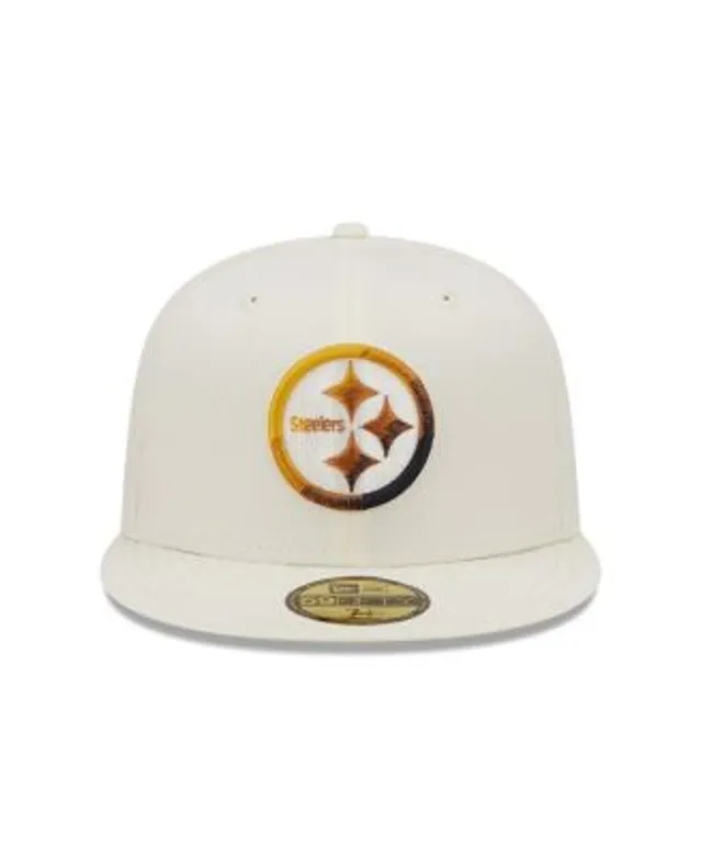 New Era Cream Baltimore Ravens Chrome Dim 59FIFTY Fitted Hat