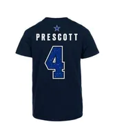 Dak Prescott Dallas Cowboys Youth Mainliner Player Name & Number Long  Sleeve T-Shirt - Navy