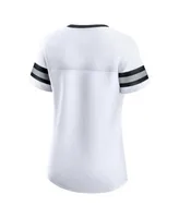 Fanatics Branded White Pittsburgh Steelers Sunday Best Lace-Up T-Shirt