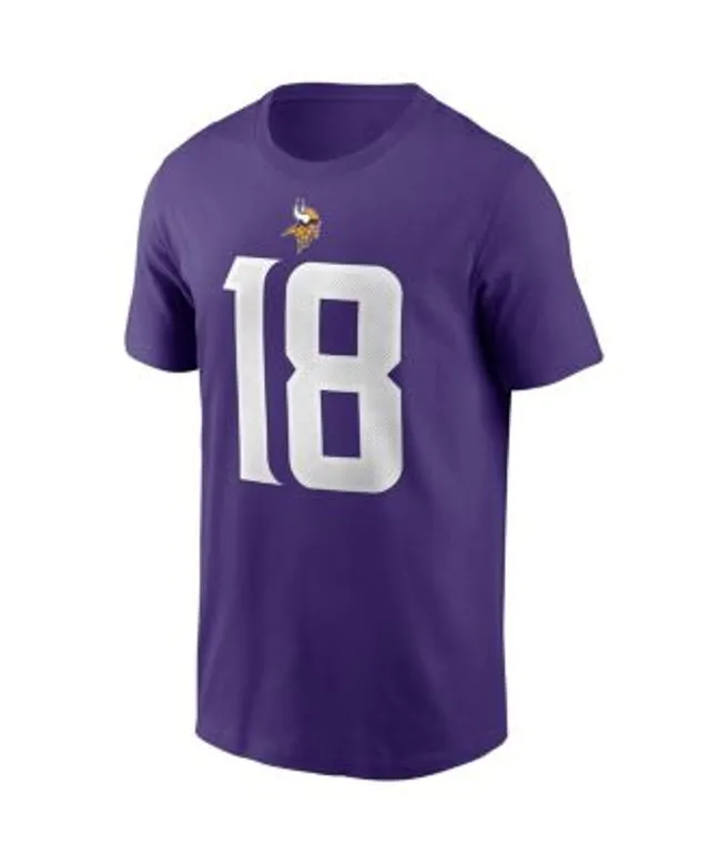 Toddler Minnesota Vikings Justin Jefferson Nike Purple Player Name & Number  T-Shirt