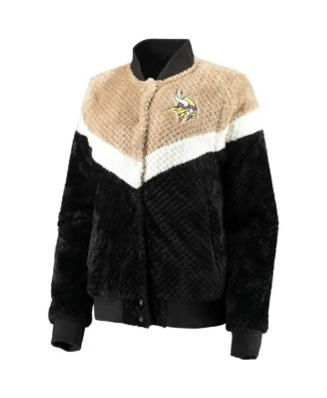 Baltimore Ravens G-III 4Her by Carl Banks Women's Sherpa Plaid Quarter-Zip  Jacket - Black