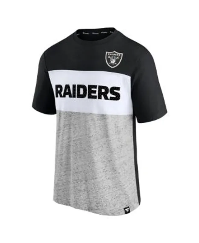 Men's Fanatics Branded Black/Heathered Gray Las Vegas Raiders T-Shirt Combo  Pack