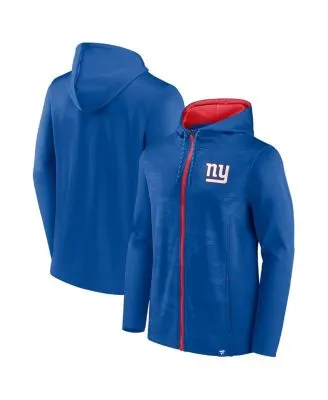 Men's G-III Sports by Carl Banks Royal New York Giants Perfect Season Full-Zip Hoodie Size: Large