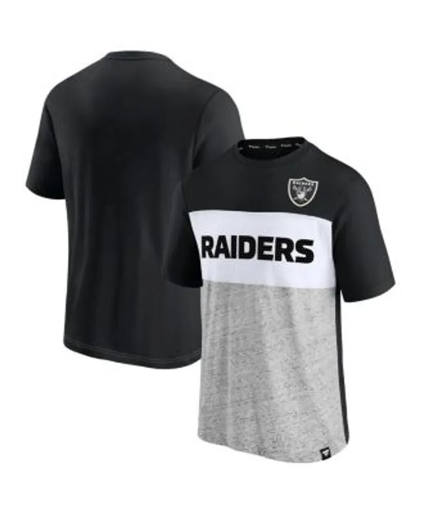 Men's Fanatics Branded Black/Silver Las Vegas Raiders Square Off Long  Sleeve T-Shirt