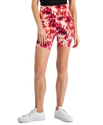 Women's Compression Printed Bike Shorts, Created for Macy's