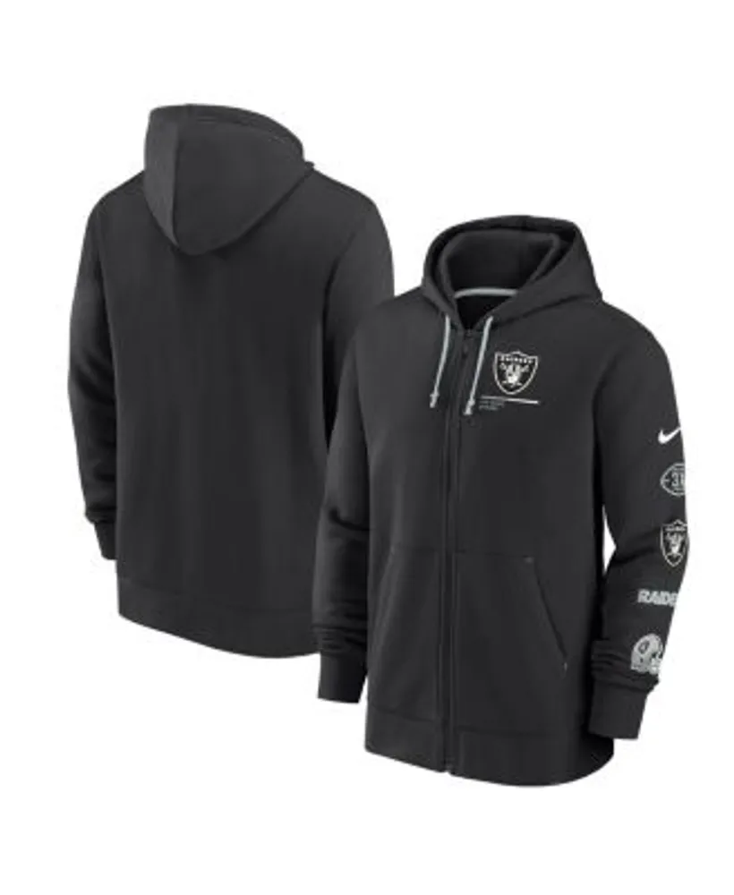 Men's Nike Black Las Vegas Raiders Performance Full-Zip Hoodie Size: Medium