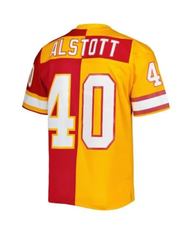 Mitchell & Ness Men's Mike Alstott Orange, Red Tampa Bay Buccaneers 1996  Split Legacy Replica Jersey