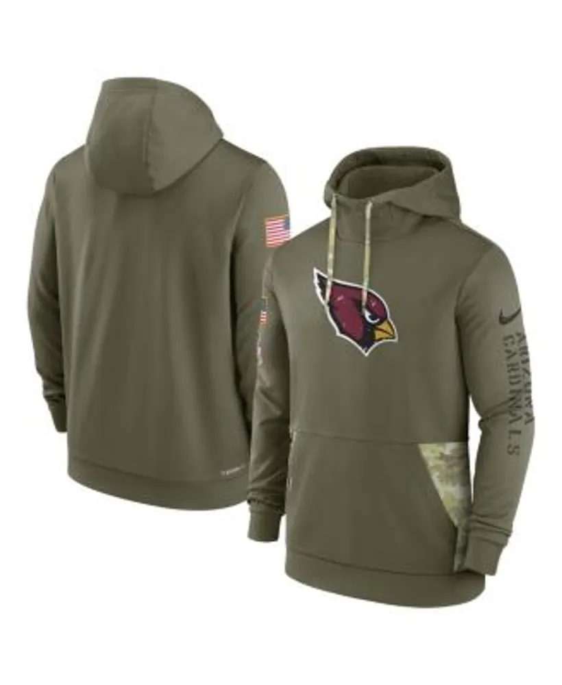 Nike Cardinal Arizona Cardinals Sideline Stack Performance Pullover Hoodie