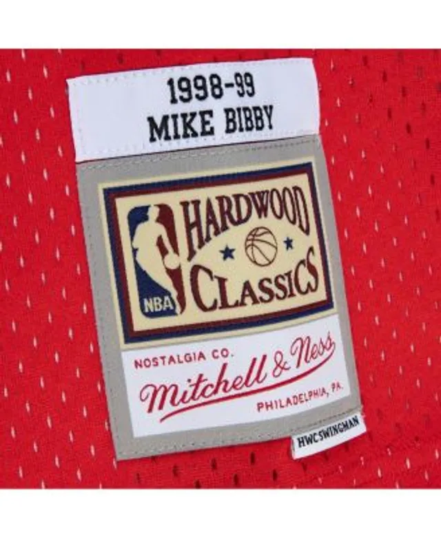 Men's Mitchell & Ness Mike Bibby Turquoise Vancouver Grizzlies Hardwood Classics Lunar New Year Swingman Jersey Size: Medium