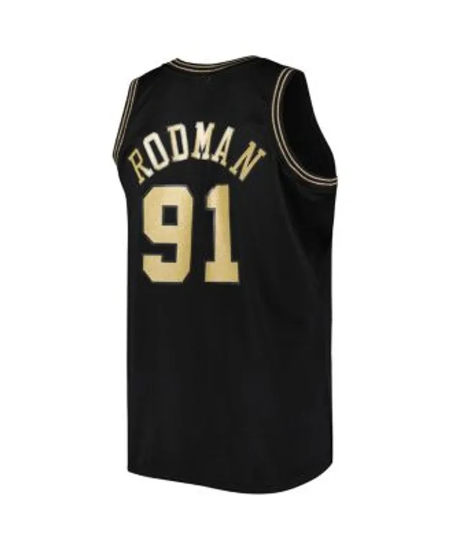 Dennis Rodman Detroit Pistons Mitchell & Ness Name & Number Long Sleeve T- Shirt - Royal