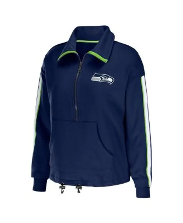 Women's WEAR By Erin Andrews Navy Dallas Cowboys Half-Zip Jacket