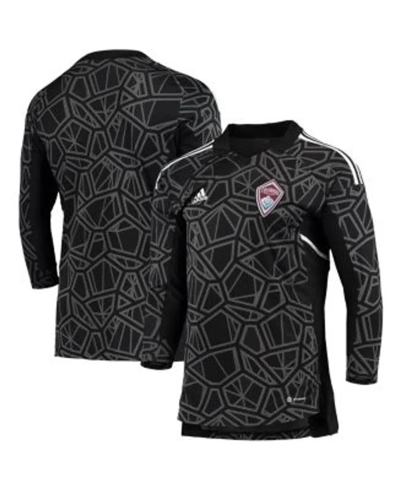 Men's Adidas Black La Galaxy 2023 Goalkeeper Long Sleeve Replica Jersey Size: Medium