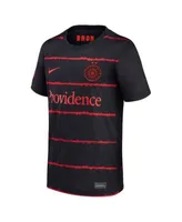 Nike Youth Boys and Girls Black Portland Thorns FC 2021/22 Home Stadium  Replica Jersey