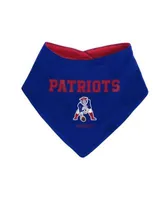 New York Giants Girls Newborn & Infant All The Love Bodysuit, Bib & Booties  Set - Royal/