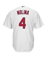 Profile Men's Yadier Molina White St. Louis Cardinals Big & Tall Replica Player Jersey