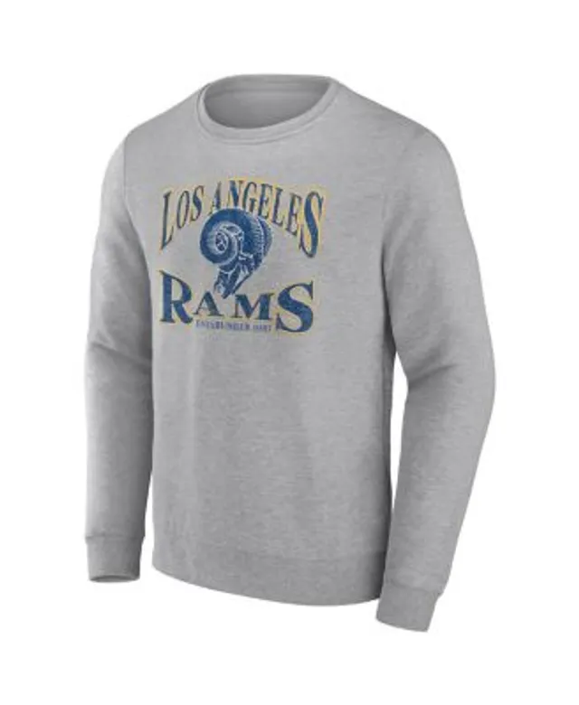 Fanatics Men's Branded Heathered Charcoal Los Angeles Rams