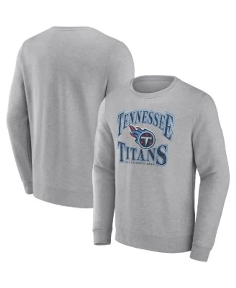 Fanatics Men's Branded Heathered Charcoal Tennessee Titans Playability  Pullover Sweatshirt