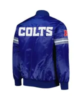 Men's Starter Blue Indianapolis Colts Varsity Satin Full-Snap Jacket L / Colts Blue