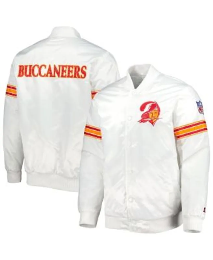 Starter Men's White Tampa Bay Buccaneers The Power Forward Full-Snap Jacket