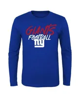 Youth Royal New York Giants Long Sleeve T-Shirt