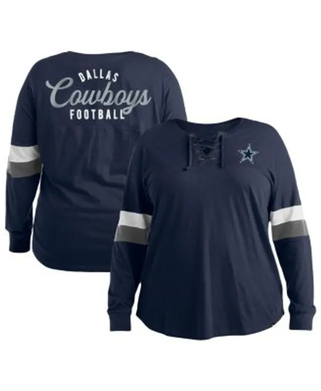 Outerstuff Juniors Navy Dallas Cowboys Burnout Raglan