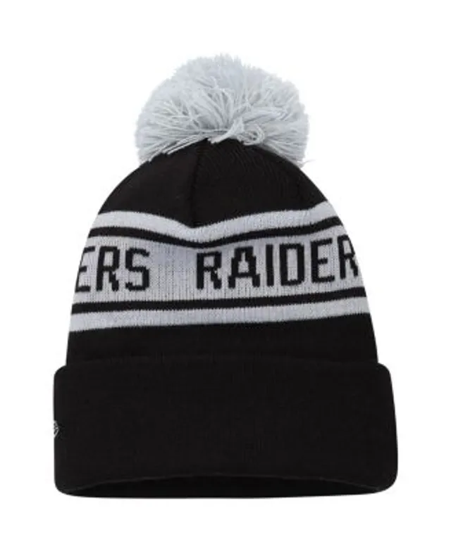 Men's New Era Black Las Vegas Raiders Identity Cuffed Knit Hat